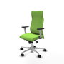 Piqueras Y Crespo Sillón Albacete Pistacho avec mécanisme synchrone et base aluminium