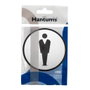 Hantums Symbole de toilettes adhésif homme Ø97mm