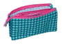 Safta Porte-crayons design pied-de-coq vert, dimensions 22 x 12 x 3 cm