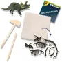 SES Creative - Kit de Fouille Archéologique 2 en 1 Squelette de Tricératops pour Enfants à Partir de 5 Ans - Jeu Éducatif
