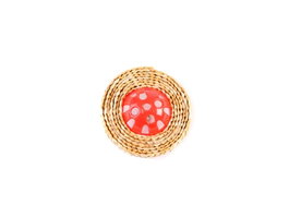 Freedog Balle Rouge avec Ruban 7 x 7 cm