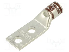 PANDUIT LCDX2-14A-E Connecteur à anneau tubulaire 1/4 po