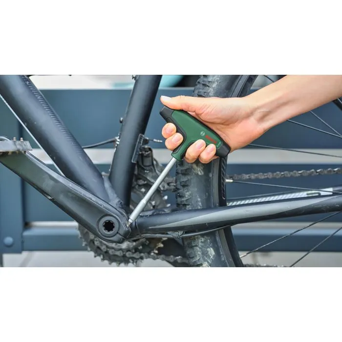 Bosch - Jeu de 19 tournevis à embout avec poignée en T, tige de 100 mm, pour meubles, vélo, moto, voiture et travaux de précision Bosch - Jeu de 19 tournevis à embout avec poignée en T, tige de 100 mm, pour meubles, vélo, moto, voiture et travaux de précision