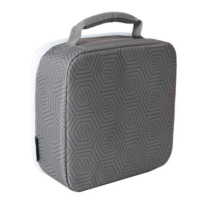SAFTA - Sac isotherme porte-repas avec boîte Tupper et gourde - Motif Real Madrid - Isolation haute densité, revêtement PEVA, étanche - Dimensions 21 x 9.5 x 21.6 cm