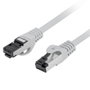 Lanberg Cable Réseau Cat.8.1 S/FTP 2m Gris - Cuivre Pur Haute Performance 40 Gbps