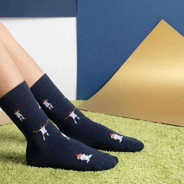 Cerdá Pack de 6 paires de chaussettes enfants Real Madrid - Taille pied 31-34 - Couleur Bleu foncé