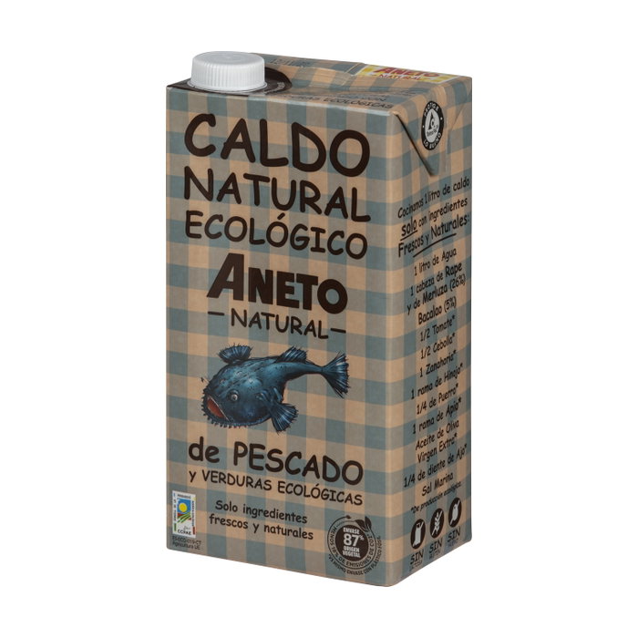 ANETO Bouillon de poisson biologique naturel 1L ANETO Bouillon de poisson biologique naturel 1L
