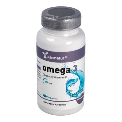 PLANNATUR Omega 3 500 mg 100 perles - Acides gras EPA DHA Vitamine E - Complément alimentaire PLANNATUR Omega 3 500 mg 100 perles - Acides gras EPA DHA Vitamine E - Complément alimentaire
