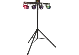 ALGAMLIGHT Florida Bar II Système d'Éclairage 4-en-1 avec Trépied LED RGB pour DJ