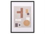 GIFTDECOR Cadre photo mural en bois noir avec passe-partout 40x50cm