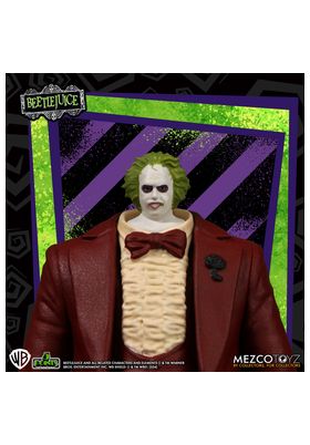 Mezco Toyz Figurine Beetlejuice Red Tux 9,5 cm Cinq Points Collection Mezco Toyz Figurine Beetlejuice Red Tux 9,5 cm Cinq Points Collection