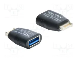 DELOCK Adaptateur USB A socle vers USB Type-E Key A prise noir
