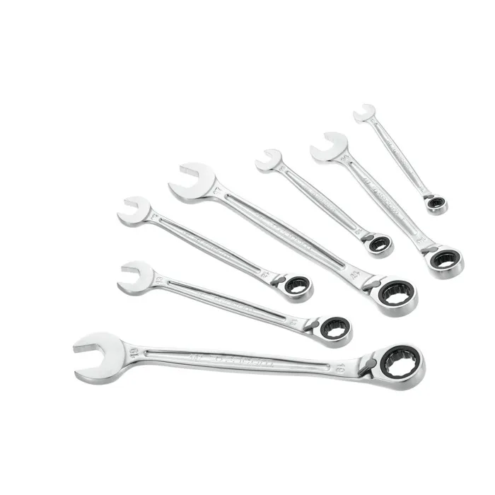 Facom Jeu de 7 clés mixtes à cliquet 467B.J7PB - 8 à 19 mm Facom Jeu de 7 clés mixtes à cliquet 467B.J7PB - 8 à 19 mm