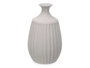 GIFTDECOR Vase en Céramique Gris à Col Étroit 34cm