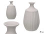 GIFTDECOR Vase en Céramique Gris à Col Étroit 34cm