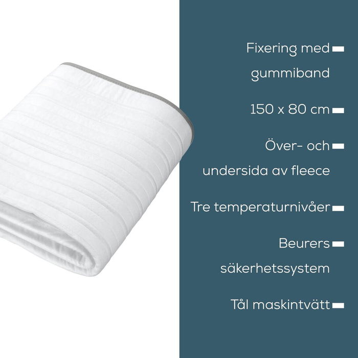 Radiateurs électriques Beurer TS17 150 x 80 cm Blanc Gris 100 % polyester 65 W