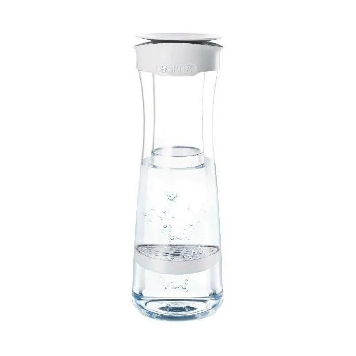 Brita Bouteille filtrante réutilisable 1.3L Blanc Graphite - Technologie de filtration MicroDisc (1 filtre inclus)