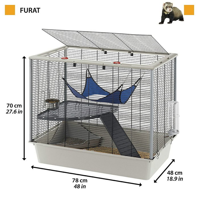 Cage Ferplast 57059814 Métal Plastique 70 x 70 x 48 cm