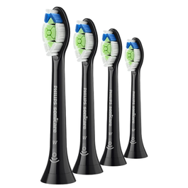 Philips HX6064/88 Sonicare W2 Optimal White, brosses de rechange 4 pièces, noir