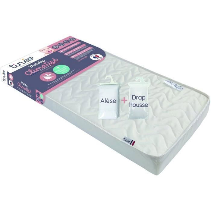 Tineo Matelas bébé climatisé 70 x 140 cm