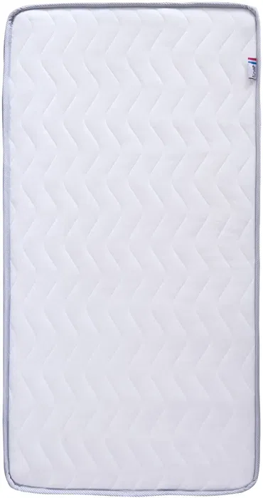 Tineo - Matelas bébé climatisé 2 faces (hiver/été) 70 x 140 cm - Mousse polyuréthane - Inclus drap-housse et alèse - Fabriqué en France