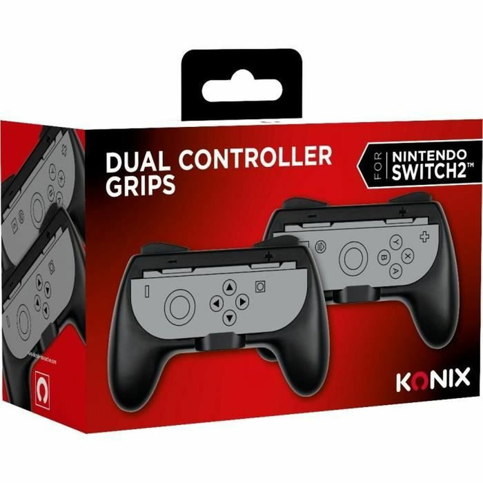 Konix Paire de supports Joy-Con - Forme de manette classique - Noir