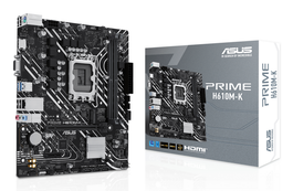 Asus Carte mère PRIME H610M-K / 90MB1GA0-M0EAY0 Noir - Micro-ATX, Socket LGA1700, Intel H610, DDR4, USB, HDMI