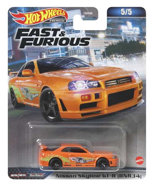 Mattel - Voiture miniature Hot Wheels Fast & Furious - Modèles assortis - Langue des instructions : Espagnol, Portugais - À partir de 3 ans