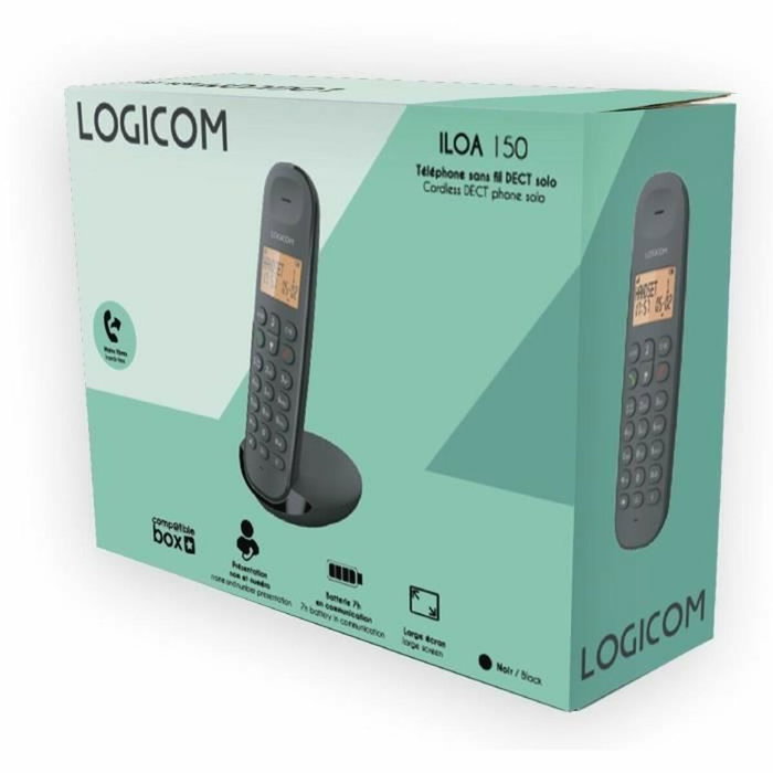 Logicom DECT ILOA 150 SOLO Noir