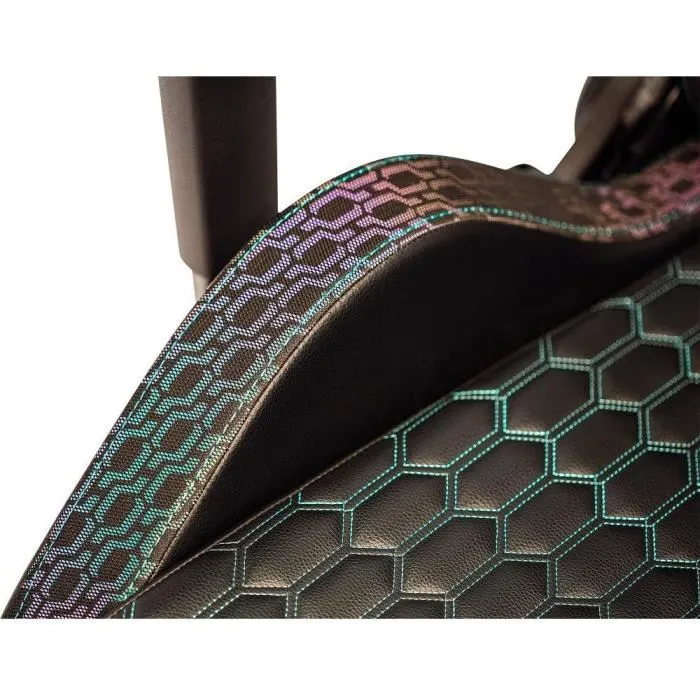 Yenkee - Chaise gaming Phantom YGC 110CN - Confort ergonomique avec accoudoirs 3D, inclinaison 155°, cuir PU, support 130 kg, pour sessions de jeu