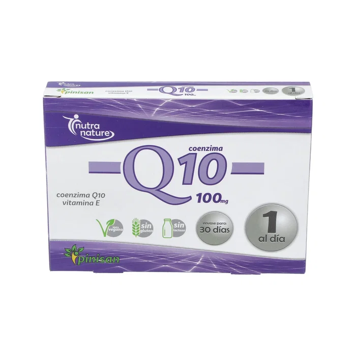 PINISAN Coenzima Q10 100 mg 30 capsules - Complément alimentaire pour la régénération énergétique, convient aux vegans PINISAN Coenzima Q10 100 mg 30 capsules - Complément alimentaire pour la régénération énergétique, convient aux vegans