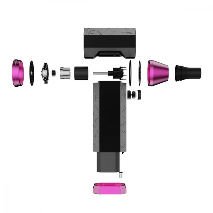 Muc-Off Secador Muc-Off Blow It Usb Aluminio Negro/Rosa