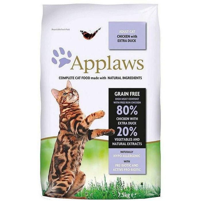 Aliments pour chat Applaws Adult Adulte Poulet Canard 7,5 kg Aliments pour chat Applaws Adult Adulte Poulet Canard 7,5 kg
