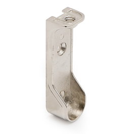HERRAJES ALK Support pour tube oval nickelé M6