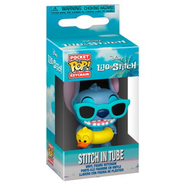 FUNKO Llavero Pocket POP Disney Lilo & Stitch - Stitch in Tube