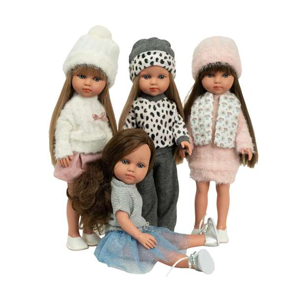 Muñecas Arias - Poupée Elegance 36 cm Chic Kids Carlota avec cheveux, corps en vinyle, pour enfants à partir de 3 ans Muñecas Arias - Poupée Elegance 36 cm Chic Kids Carlota avec cheveux, corps en vinyle, pour enfants à partir de 3 ans