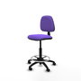 PIQUERAS Y CRESPO Tabouret de bureau Isso Contact violet avec structure polyamide noire