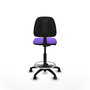 PIQUERAS Y CRESPO Tabouret de bureau Isso Contact violet avec structure polyamide noire