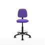 PIQUERAS Y CRESPO Tabouret de bureau Isso Contact violet avec structure polyamide noire