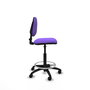 PIQUERAS Y CRESPO Tabouret de bureau Isso Contact violet avec structure polyamide noire