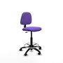 PIQUERAS Y CRESPO Tabouret de bureau Isso Contact violet avec structure polyamide noire