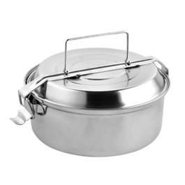 ORYX Fiambrera en Acier Inoxydable avec 2 Assiettes Ø 18 cm
