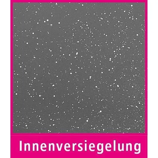 GSW CERAMICA XL - Cocotte en fonte d'aluminium de 38 cm, ovale, revêtement antiadhésif GREBLON perlé sans PFOA, couvercle verre avec orifice vapeur, compatible induction