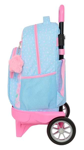 Safta Smile Blackfit8 Sac à dos à roulettes grand format compact et extensible 33 x 45 x 22 cm, recommandé à partir de 3 ans
