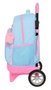 Safta Smile Blackfit8 Sac à dos à roulettes grand format compact et extensible 33 x 45 x 22 cm, recommandé à partir de 3 ans