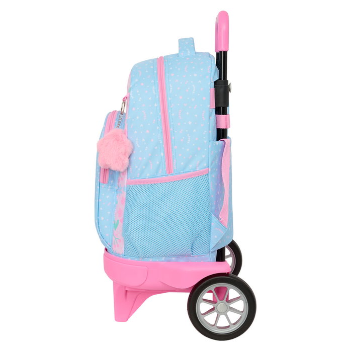 Cartable à roulettes BlackFit8 Smile Bleu Rose 33 x 45 x 22 cm