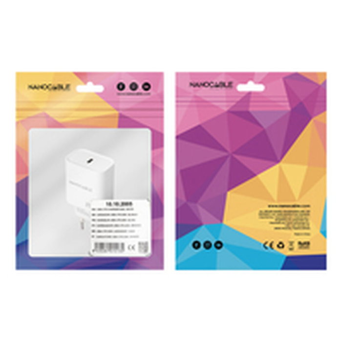 Chargeur mural NANOCABLE 10.10.2005 Blanc Chargeur mural NANOCABLE 10.10.2005 Blanc