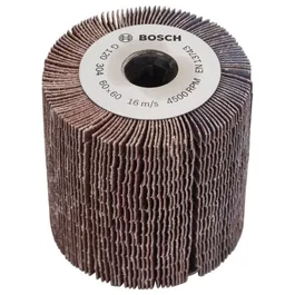 Bosch PRR 60mm G120 - Rouleau à lamelles Grain 120 pour Ponceuse Texoro - Bois, Métal et Matière Synthétique