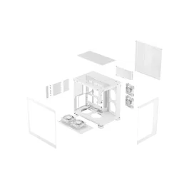 Fractal Design Pop 2 Vision White RGB Boîtier PC ATX Panneau vitré Éclairage RGB Blanc