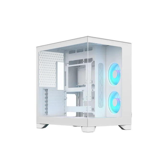 Fractal Design Pop 2 Vision White RGB Boîtier PC ATX Panneau vitré Éclairage RGB Blanc